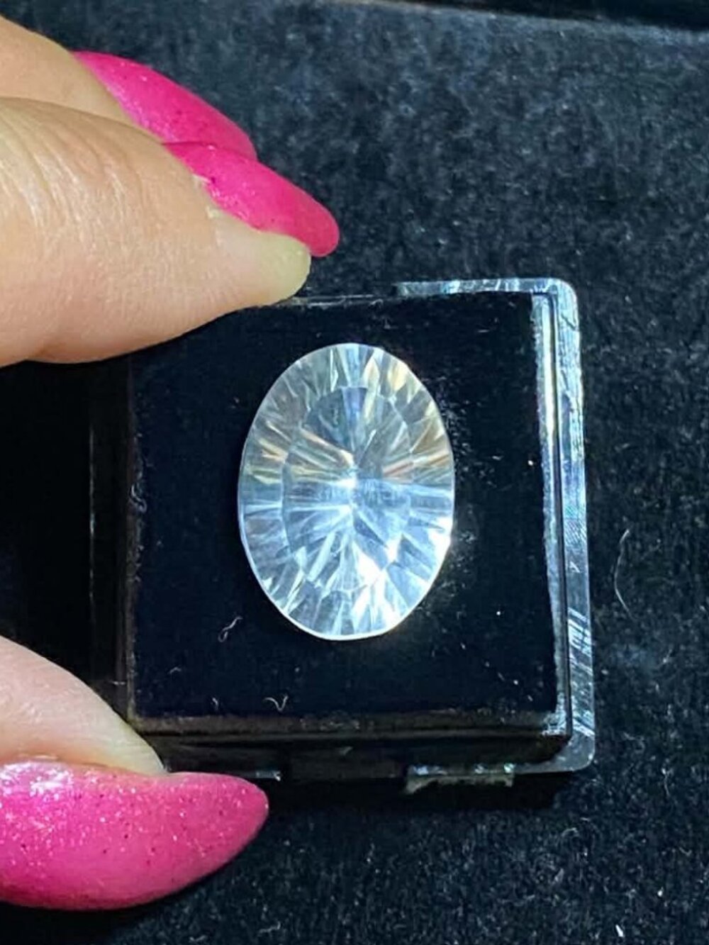 Laser Cut Multi Faceted Natural White Quartz Loose Gemstone